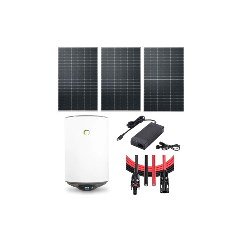 KIT SOLAIRE 1200W AVEC CHAUFFE-EAU 80L FOTHERMO